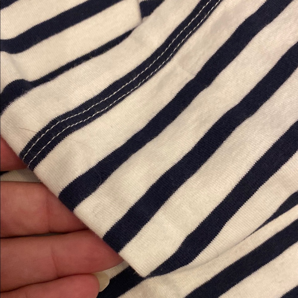 J Crew XXL navy/white women’s top - Picture 6 of 9